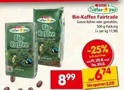 Interspar Bio-Kaffee Fairtrade Angebot