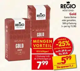 Interspar REGIO RÖSTEREI Gold Angebot
