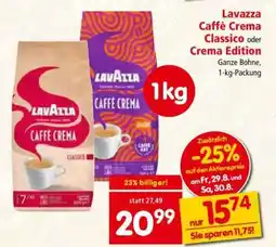 Interspar Lavazza Caffè Crema Classico oder Crema Edition Angebot