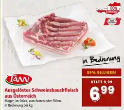 Interspar ausgelöstes Schweinsbauchfleisch aus Österreich Angebot