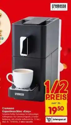 Interspar Cremesso Kapselmaschine Easy Angebot