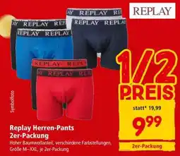 Interspar Replay Herren-Pants 2er-Packung Angebot