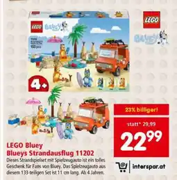 Interspar LEGO Bluey Blueys Strandausflug 11202 Angebot