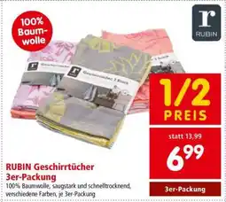 Interspar RUBIN Geschirrtücher 3er-Packung Angebot