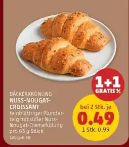 PENNY Nuss-Nougat Croissant Angebot