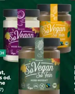 Billa So vegan fein Nuss-Nougat Angebot
