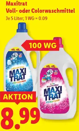 Lidl Maxitrat Voll- oder Colorwaschmittel Angebot