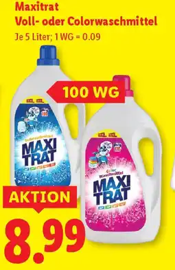 Lidl Maxitrat Voll- oder Colorwaschmittel Angebot