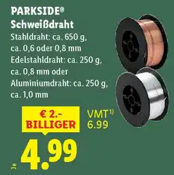 Lidl PARKSIDE Schweißdraht Angebot