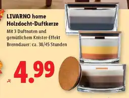 Lidl LIVARNO home Holzdocht-Duftkerze Angebot