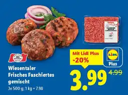 Lidl Wiesentaler Frisches Faschiertes gemischt Angebot