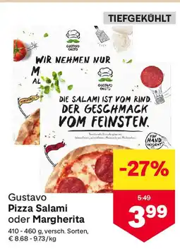 MPreis Gustavo Pizza Salami oder Margherita Angebot