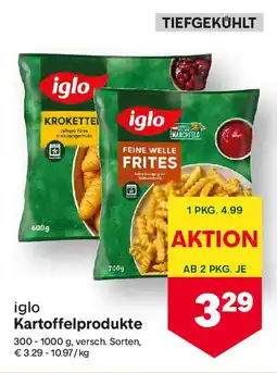 MPreis iglo Kartoffelprodukte Angebot
