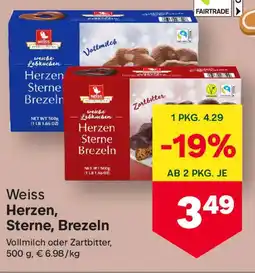 MPreis Weiss Herzen, Sterne, Brezeln Angebot