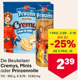 MPreis De Beukelaer Cremys, Minis oder Prinzenrolle Angebot