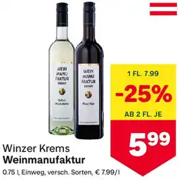 MPreis Winzer Krems Weinmanufaktur Angebot