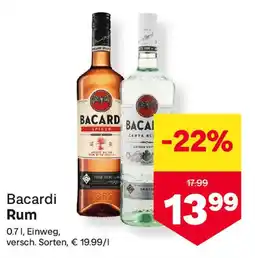 MPreis Bacardi Rum Angebot