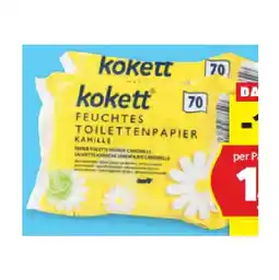 Hofer Feuchtes Toilettenpapier Kamille oder Sensitiv 2x70 Bl HOFER Angebot
