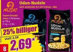 Norma Udon-Nudeln nach asiatischer Art mit Erdnuss- oder Angebot