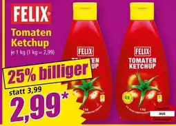 Norma FELIX Tomaten Ketchup Angebot