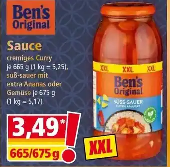 Norma Ben's Original Sauce Angebot