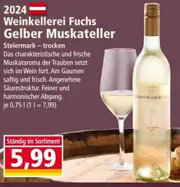 Norma Weinkellerei Fuchs Gelber Muskateller Angebot