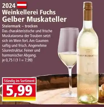 Norma Weinkellerei Fuchs Gelber Muskateller Angebot
