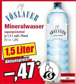 Norma Mineralwasser superprickelnd Angebot