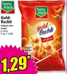 Norma funny- frisch Gold- fischli Original oder Sesam je Angebot