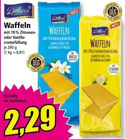 Norma Delicia Waffeln Angebot