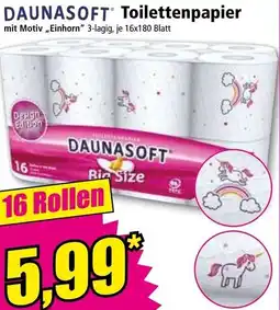 Norma DAUNASOFT Toilettenpapier mit Motiv Einhorn Angebot