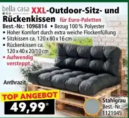 Norma bella casa XXL-Outdoor-Sitz- und Rückenkissen Angebot