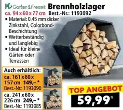 Norma Garten & Freizeit Brennholzlager Angebot