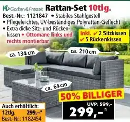 Norma Garten & Freizeit Rattan Set Angebot