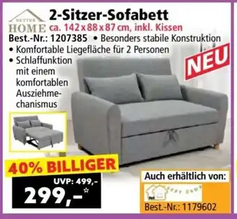 Norma 2 Sitzer Sofabett Angebot