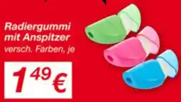 KiK Radiergummi mit Anspitzer Angebot