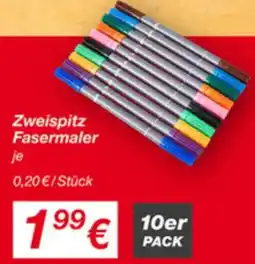 KiK Zweispitz Fasermaler Angebot