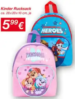 KiK Kinder Rucksack Angebot