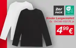 KiK Kinder Langarmshir Angebot