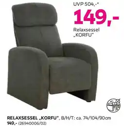Mömax RELAXSESSEL KORFU Angebot