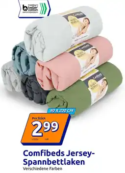 Action Comfibeds Jersey- Spannbettlaken Angebot