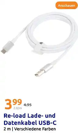 Action Re-load Lade- und Datenkabel USB-C Angebot