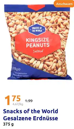 Action Snacks of the World Gesalzene Erdnüsse Angebot