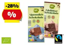 Hofer BIO BIO-Fairtrade Schokolade, 100 g Angebot