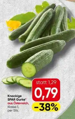 Spar knackige SPAR Gurke Angebot