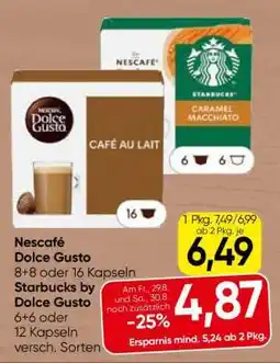 Spar Nescafé Dolce Gusto / Starbucks by Dolce Gusto Angebot
