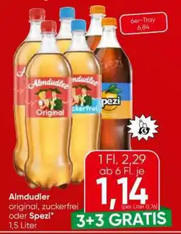 Spar Almdudler Original, Zuckerfrei oder Spezi Angebot