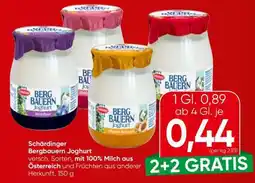 Spar Schärdinger Bergbauern Joghurt Angebot