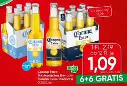 Spar Corona Extra Mexikanisches Bier oder Corona Cero alkoholfrei Angebot
