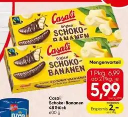 Spar Casali Schoko-Bananen 48 Stück Angebot